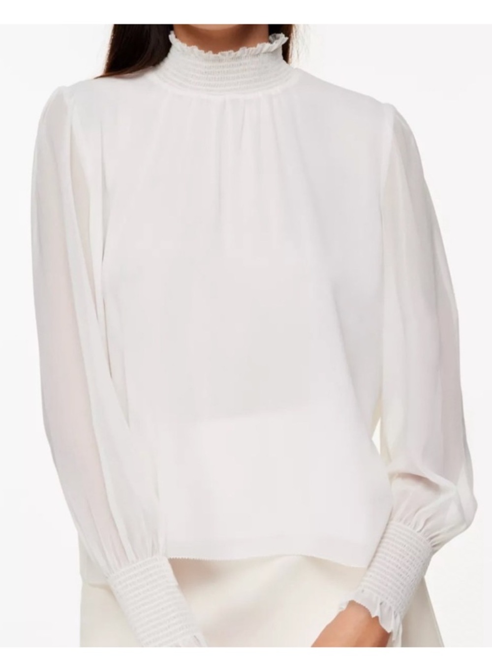 Aritzia Wilfred Valencia Long-Sleeve Blouse Size 2XS